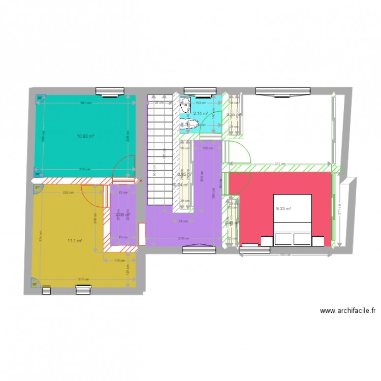 etage p1. Plan de 0 pièce et 0 m2