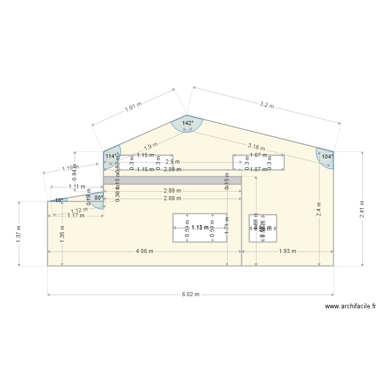 facade nord après. Plan de 0 pièce et 0 m2