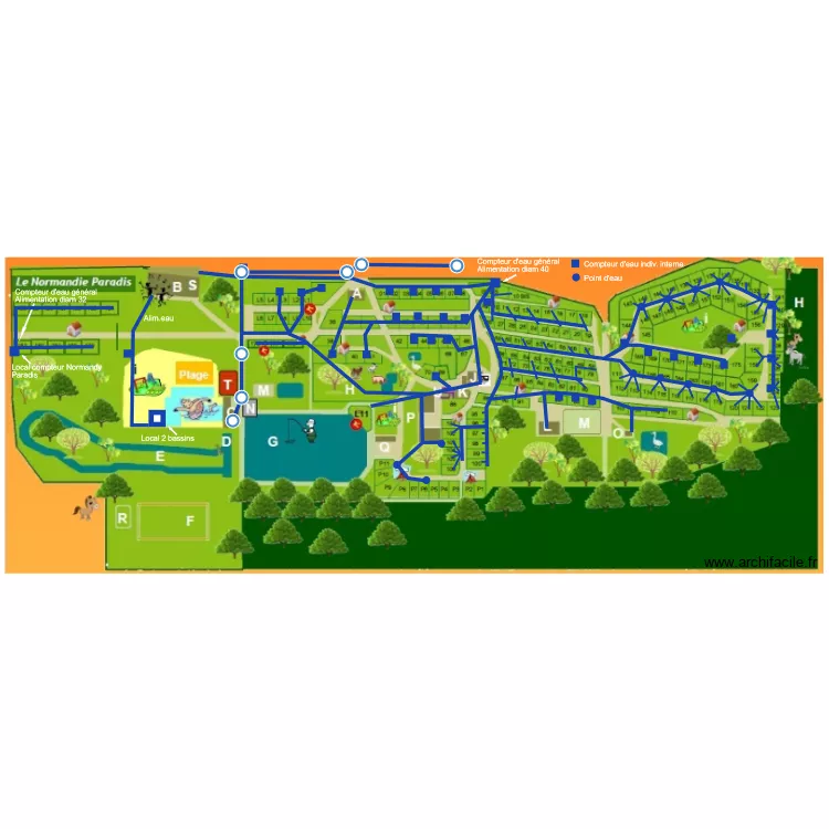 MONACO PARK - EAU. Plan de 