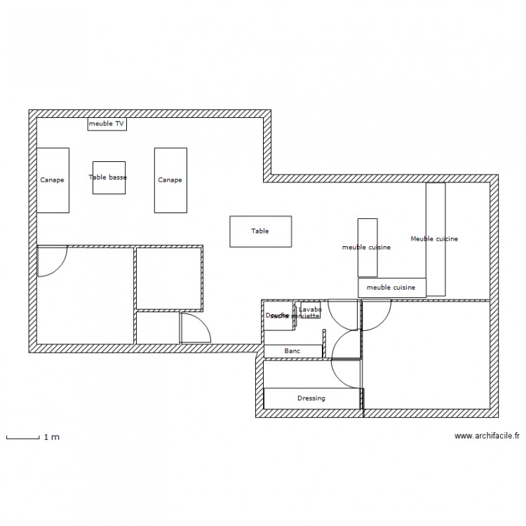 Plan maison 2 carres. Plan de 0 pièce et 0 m2