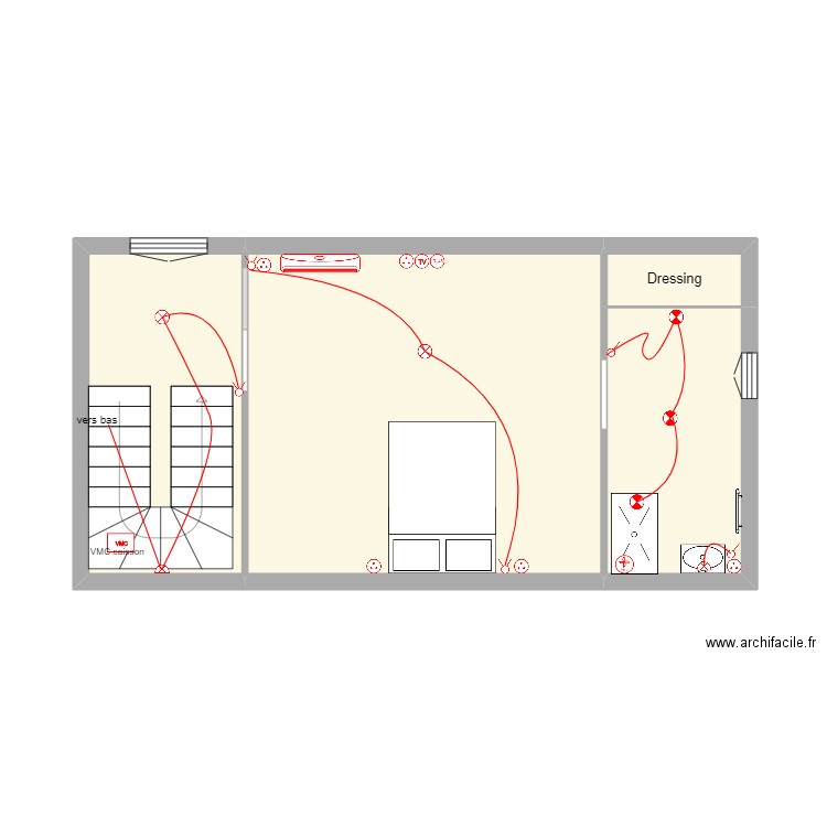 DELALANDE niveau 2. Plan de 4 pièces et 35 m2