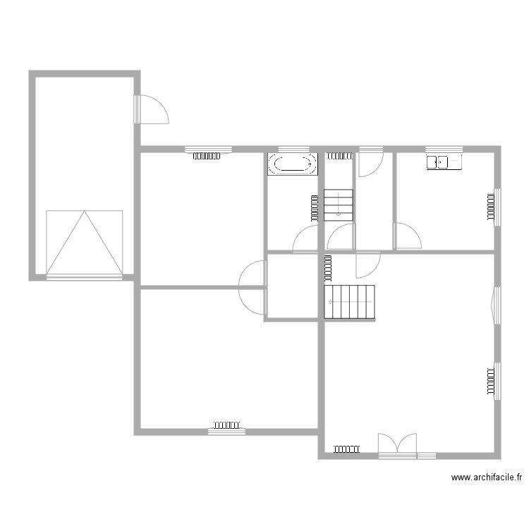 rdc cléomes. Plan de 0 pièce et 0 m2