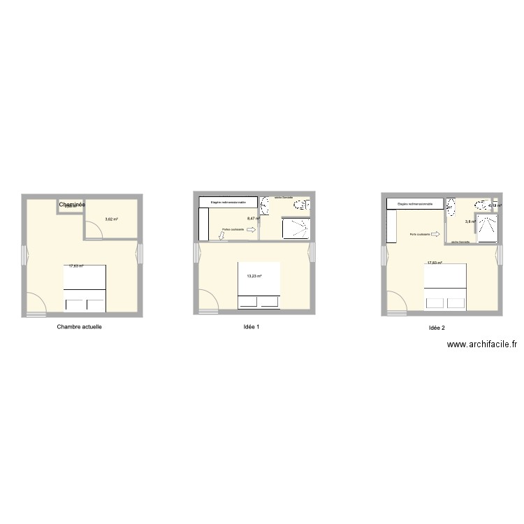 chambre Vicky. Plan de 0 pièce et 0 m2