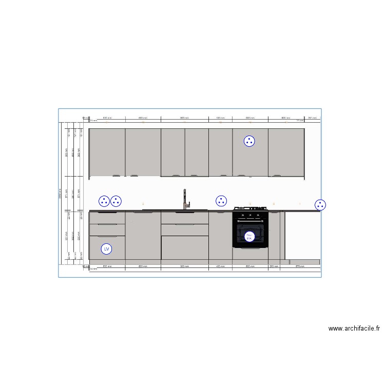 cuisine gouset. Plan de 0 pièce et 0 m2