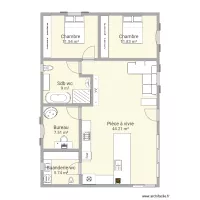 Maison t4 90m2 avec buanderie et double wc 