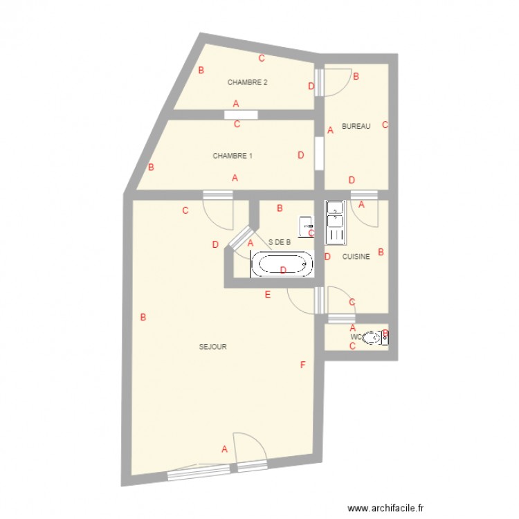 BOUSSARDON 6. Plan de 0 pièce et 0 m2