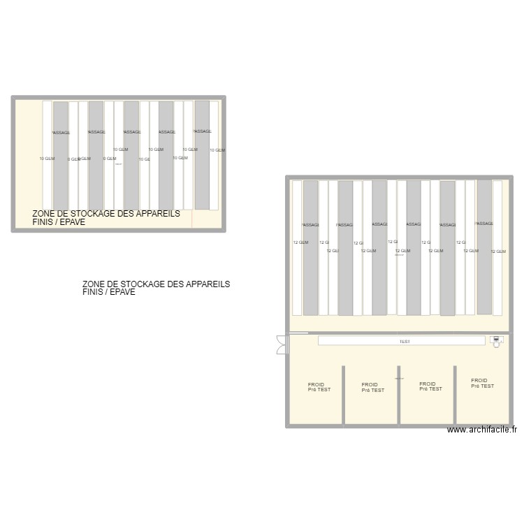 1BV a terme. Plan de 3 pièces et 477 m2