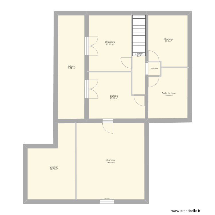 maison 1er. Plan de 0 pièce et 0 m2
