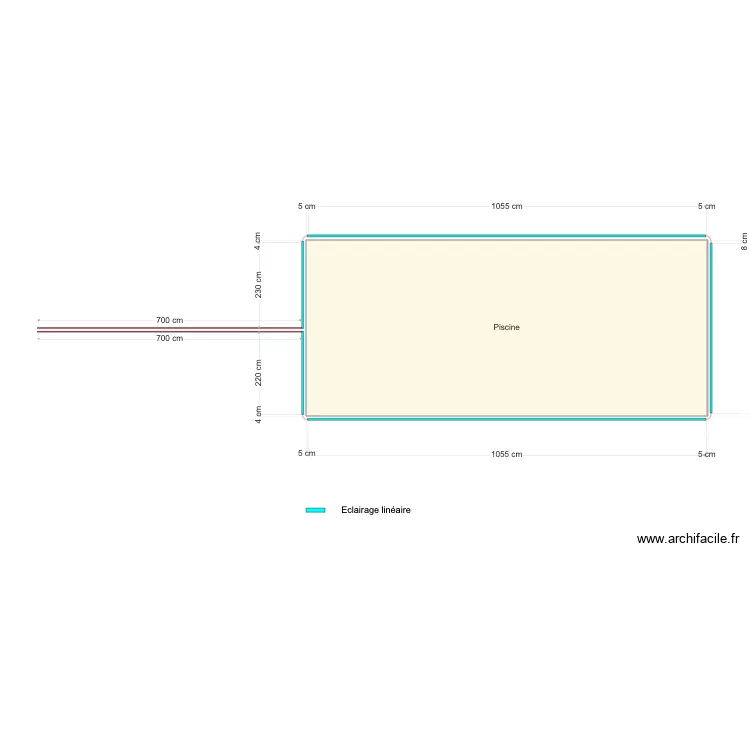 Piscine GICG. Plan de 