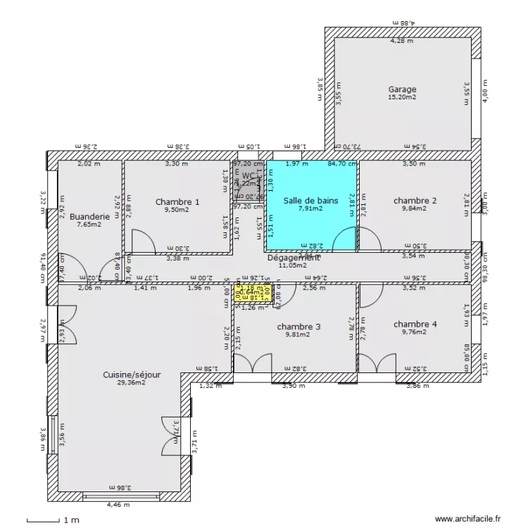 logement ouvrier. Plan de 