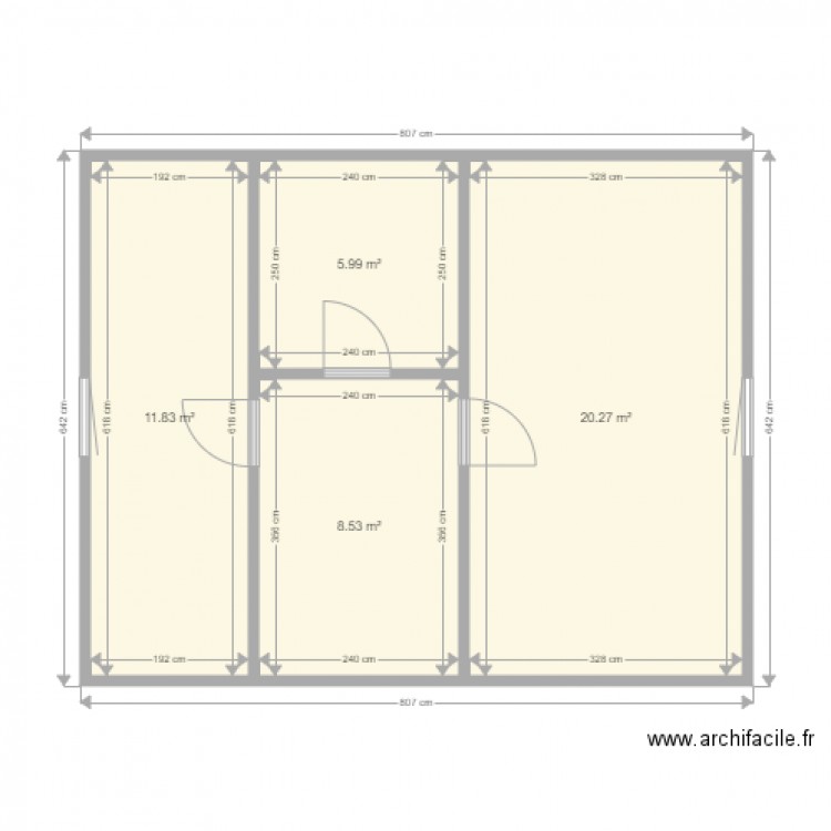 Berthe étage. Plan de 0 pièce et 0 m2