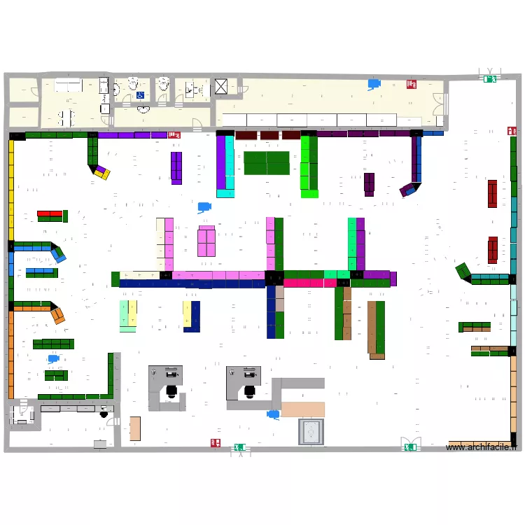 Plan magasin diplomed. Plan de 