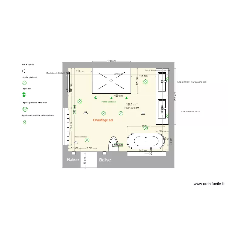 Salle de Bain M&eacute;lanie Version 1 DEFINITIF 13 11 20. Plan de 