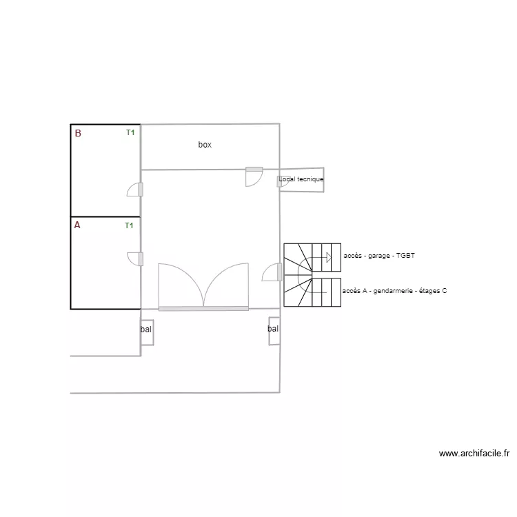 Arolles C RC. Plan de 