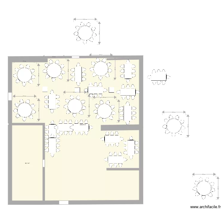 Grange mariage plan 1 125pers. Plan de Grange mariage plan 1 125pers. Plan de