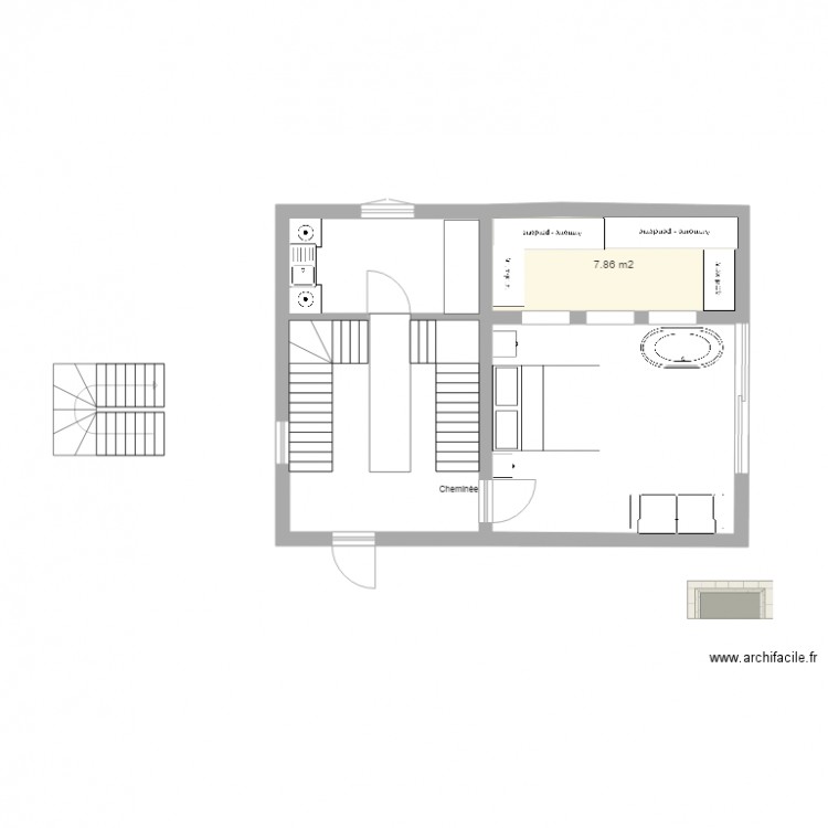 CHAMBRE 5. Plan de 0 pièce et 0 m2