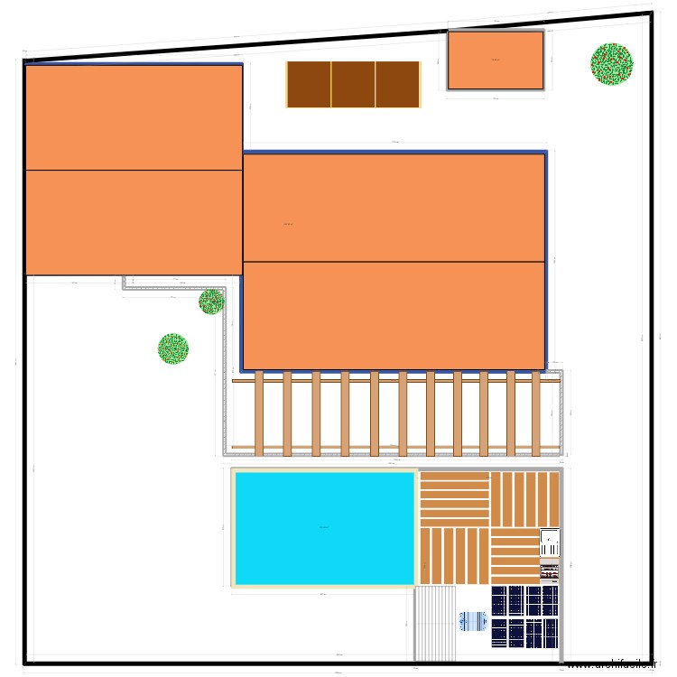 piscine biagioli. Plan de 0 pièce et 0 m2