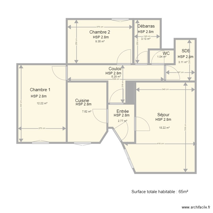 Prévoyance75019. Plan de 0 pièce et 0 m2