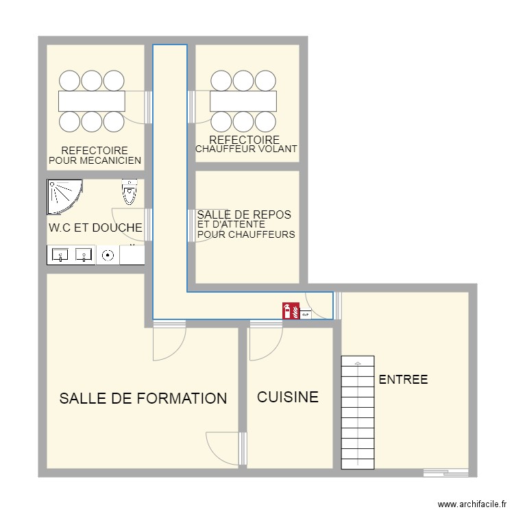 SATRACOMETAGE2. Plan de 8 pièces et 75 m2