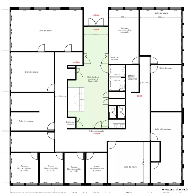 Griffon rdc. Plan de 