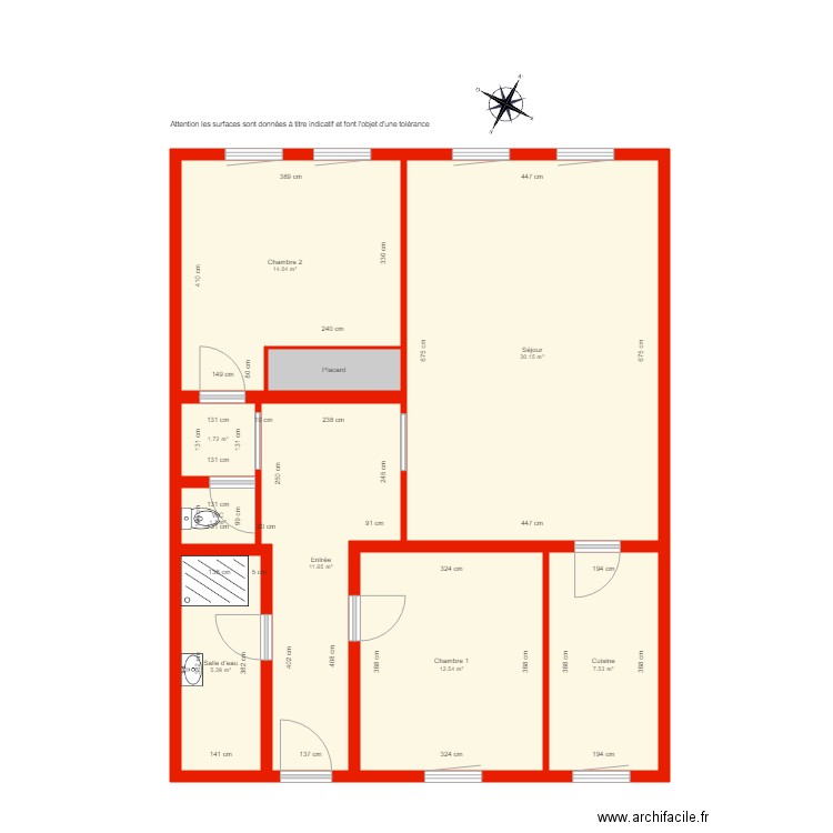 BI3055 côté. Plan de 0 pièce et 0 m2