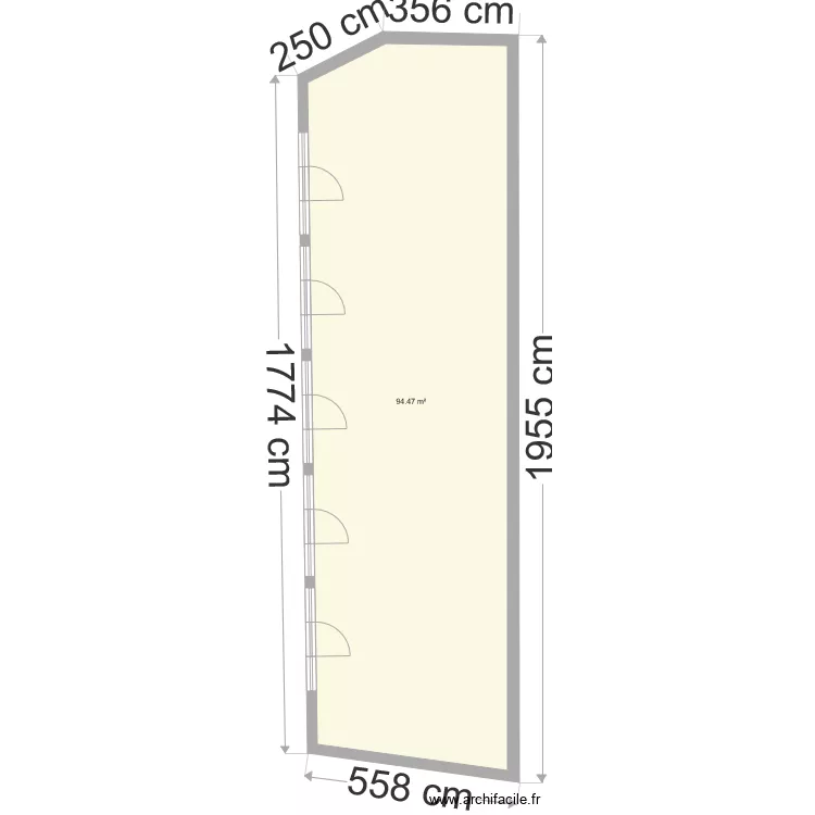 comptamporain. Plan de 