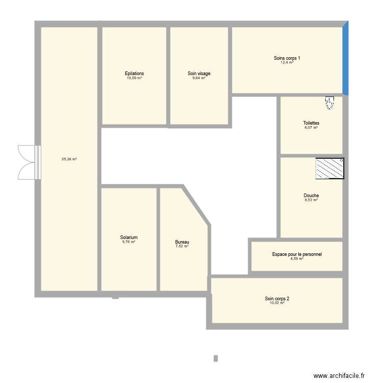 Institut perle de beauté. Plan de 0 pièce et 0 m2