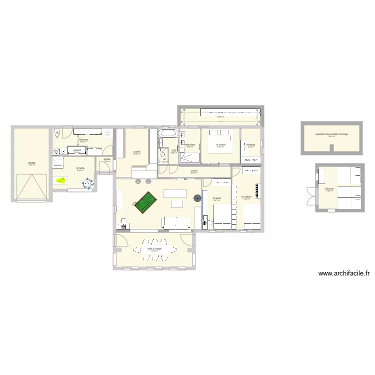 MAISON gareoult. Plan de 