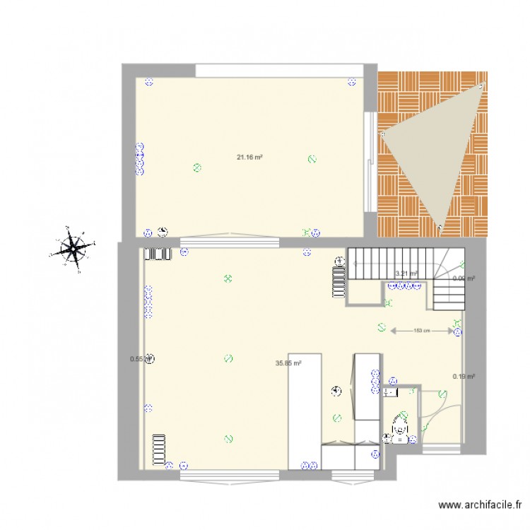 Maison Doro JB cuisine salle à manger. Plan de 0 pièce et 0 m2