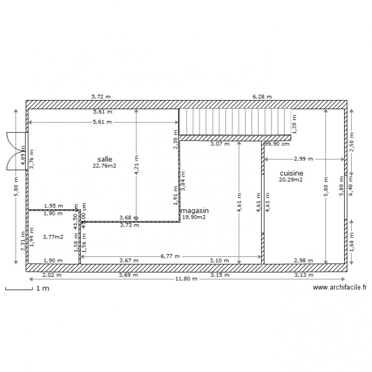 erp 1. Plan de 0 pièce et 0 m2