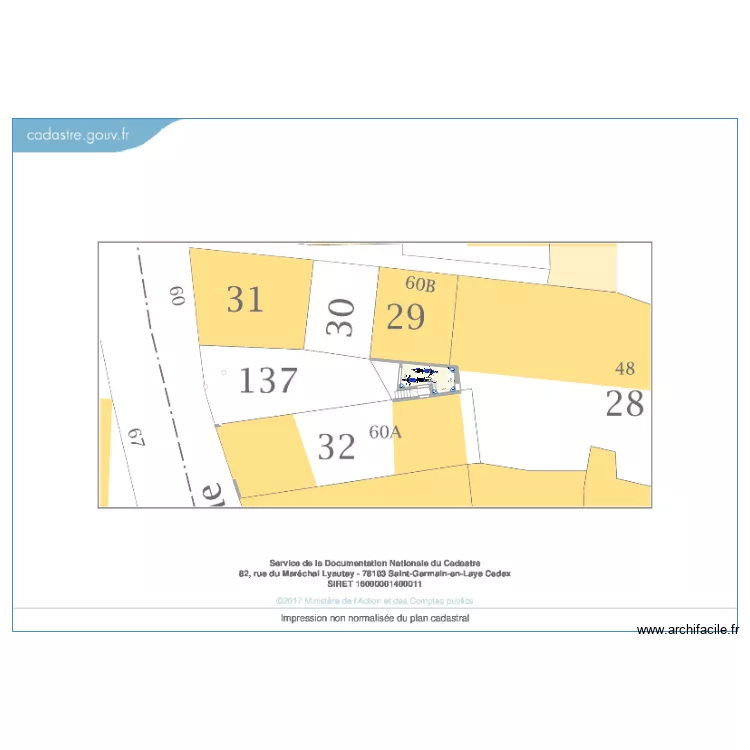BARON 60b cuisine. Plan de 