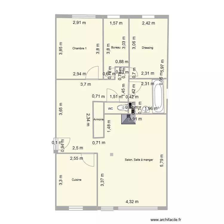 Dolez. Plan de 8 et 80 m² Dolez. Plan de 8 et 80 m²