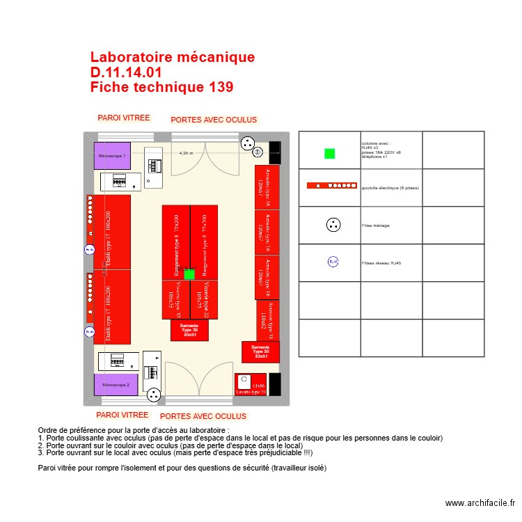 Fiche 139_labos mecanique V2025-02-28. Plan de 1 pièce et 34 m2