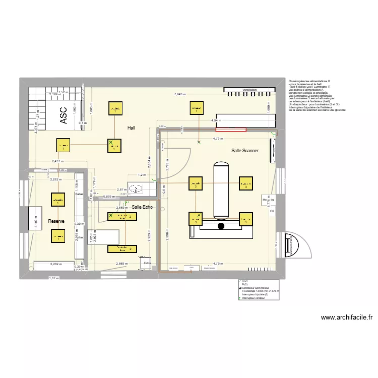 Etage Scanner Luminaire 21 mai 2026. Plan de 4 et 75 m² Etage Scanner Luminaire 21 mai 2026. Plan de 4 et 75 m²
