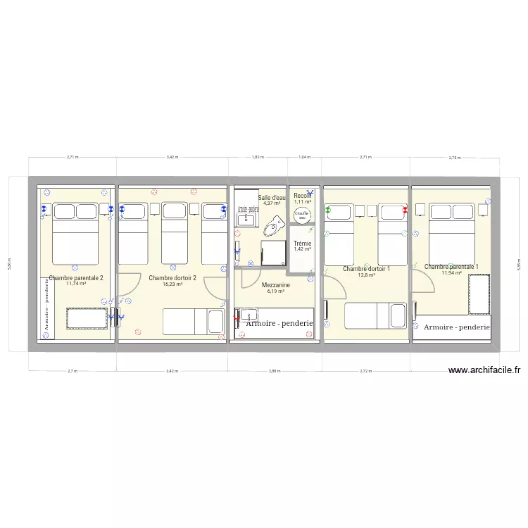 Sailly Bray - Grange. Plan de 10 et 129 m² Sailly Bray - Grange. Plan de 10 et 129 m²