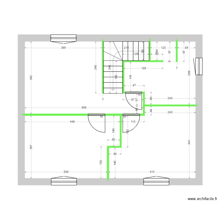 PALOMBA CLOISONS ETAGE. Plan de 0 pièce et 0 m2