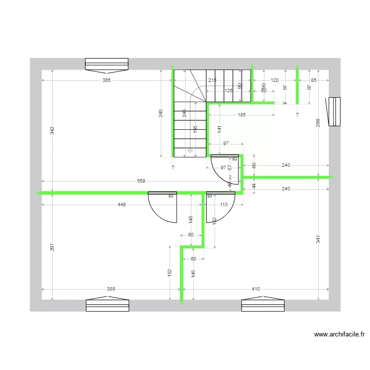 PALOMBA CLOISONS ETAGE. Plan de 