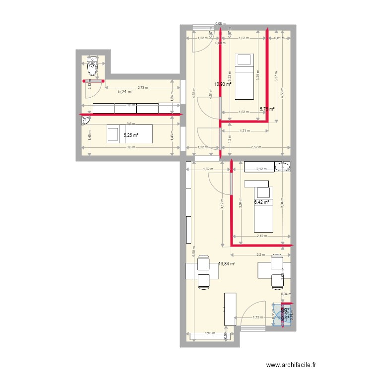belle et zen. Plan de 0 pièce et 0 m2