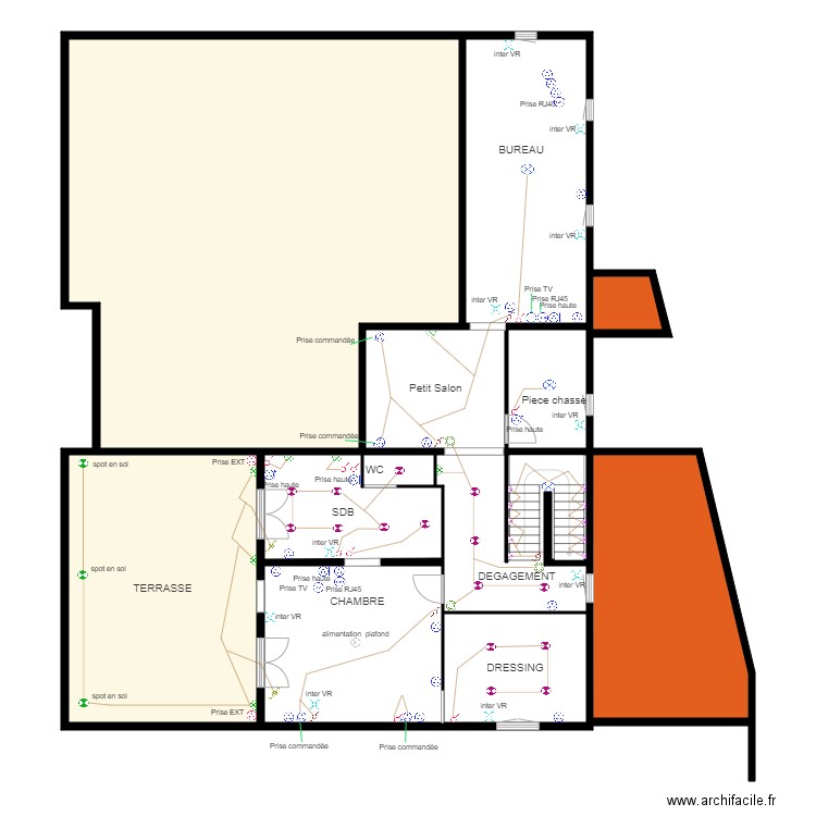 FOURNIGAULT RDC. Plan de 0 pièce et 0 m2