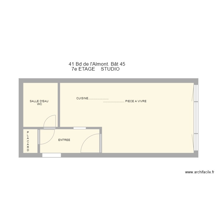 ALMONT MELUN APPT . Plan de 0 pièce et 0 m2