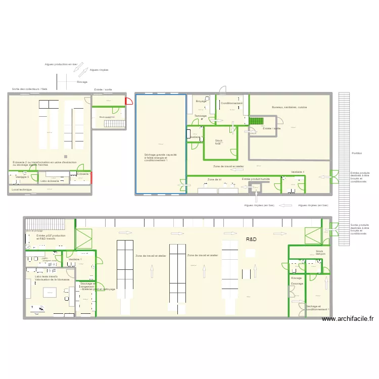 Camaret 1 et 2 pour IFP. Plan de 