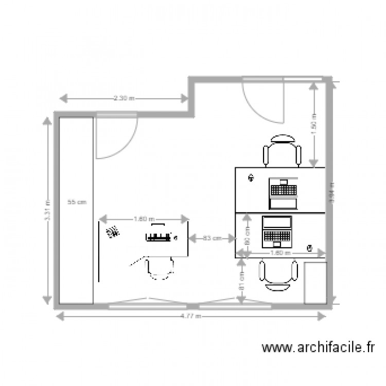 bureau RH Etsup projet. Plan de 0 pièce et 0 m2