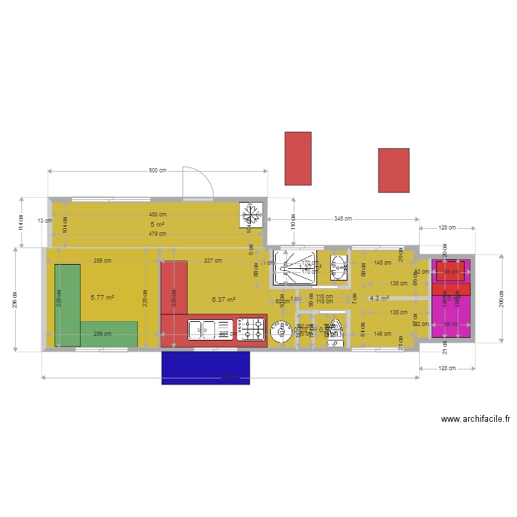 camion. Plan de 0 pièce et 0 m2