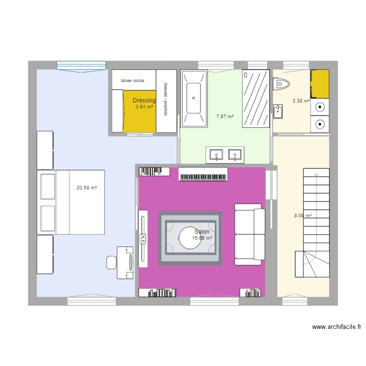 1er etage v2. Plan de 0 pièce et 0 m2