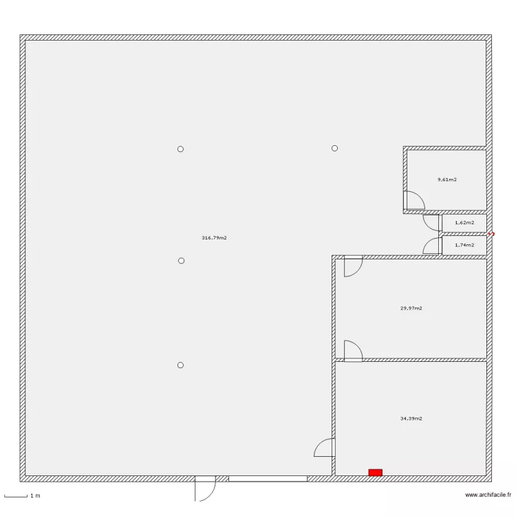 local n°14 Pavilly. Plan de local n°14 Pavilly. Plan de