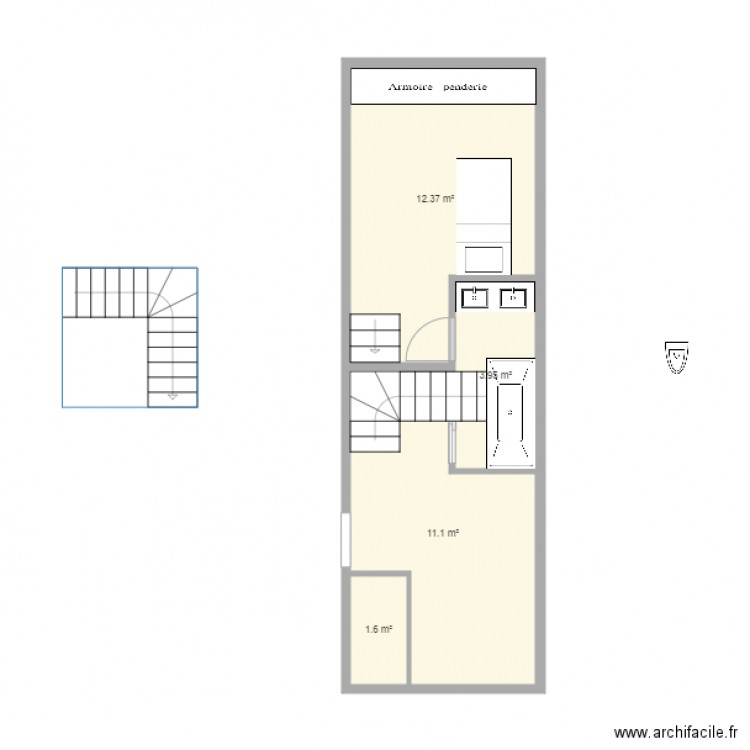 loft chambre andrea dressing. Plan de 0 pièce et 0 m2