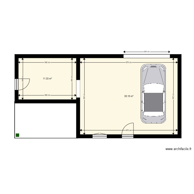 GARAGE. Plan de 0 pièce et 0 m2