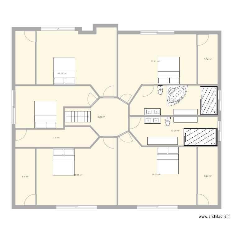 2193étage2 . Plan de 0 pièce et 0 m2