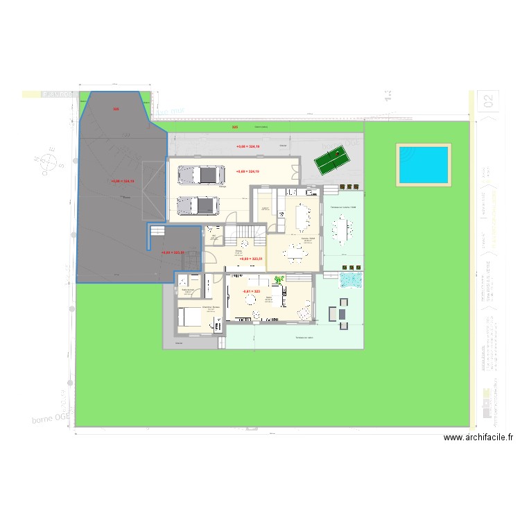 Plan final. Plan de 0 pièce et 0 m2