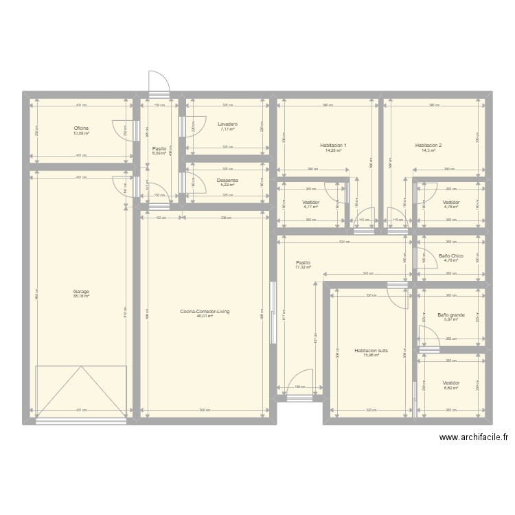 Casa 18x12,5 mts. Plan de 0 pièce et 0 m2